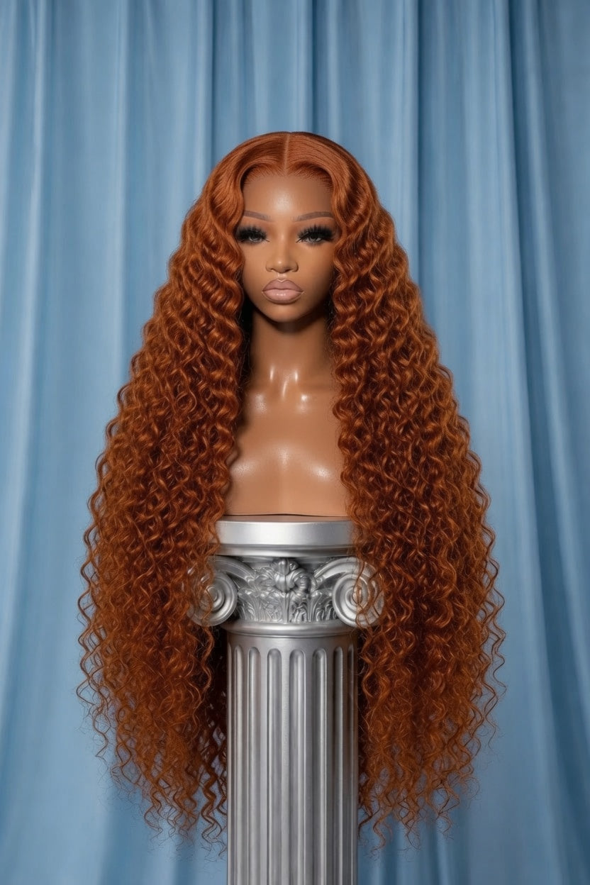 350 Ginger Deep Wave - Transparent Lace
